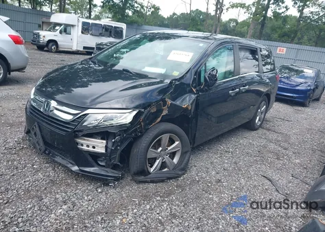 2020 Honda Odyssey Ex-L/Ex-L W/Navi Res from USA, damaged, VIN 5FNRL6H73LB002480